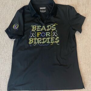 Mardi Gras Rhinestone Golf Polo
